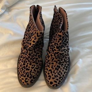 Size 8 leopard booties